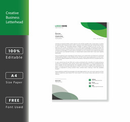 Clean Modern Letterhead Design Template
