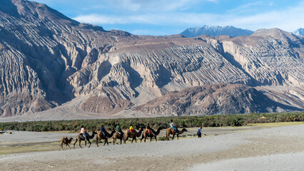 Hunder, Leh Ladakh, India - Hunder is a village in the Leh district of Ladakh, India famous for...