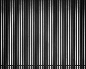 Escalator floor with copy space.Vertical pattern.striped metallic lines abstract background which has black and white.