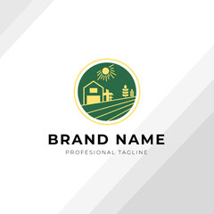 Green Farm logo design concept