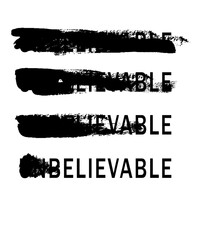 slogan print design with brush texture