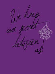 Christmas slogan print design on plain ground 