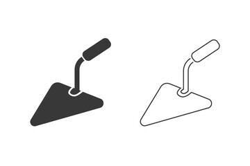 Trowel building icon set vector illustration flat sign