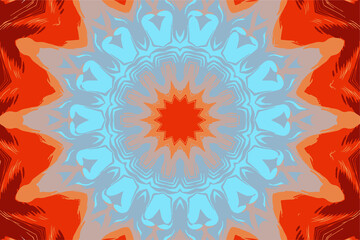 Beautiful winter abstract background consisting of snowflakes made in the form of stars and various shapes can be used as a background image of a desktop on a computer