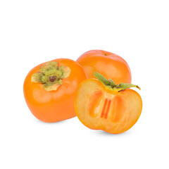 Persimmon fruit isolated on white background