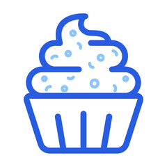 Cherry, cupcake, desert icon