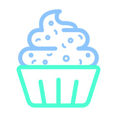 Cherry, cupcake, desert icon