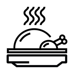 Chicken, roast, fried chicken icon