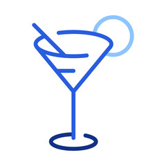 Cocktail, drink, glass icon