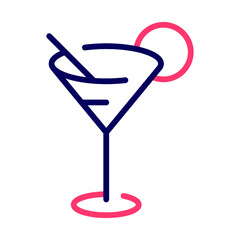 Cocktail, drink, glass icon