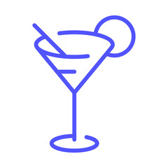 Cocktail, drink, glass icon
