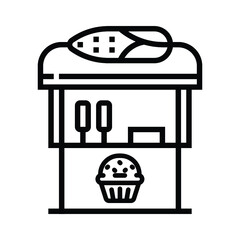 Corn, popcorn, food icon