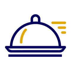 Cover, dish, food icon