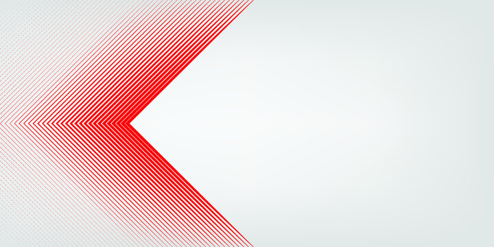 White abstract background and red line