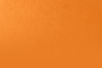 Blank solid orange color paint on recycled cardboard box paper texture background for decoration