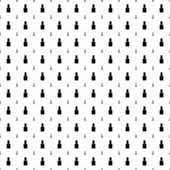 Fototapeta na wymiar Square seamless background pattern from black nail polish symbols are different sizes and opacity. The pattern is evenly filled. Vector illustration on white background