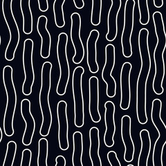 Brushstrokes motif geometric print. Paint brush smears seamless pattern. Freehand grunge design background. Trendy handdrawn modern simple geo ornament