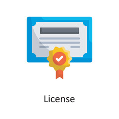 License vector flat Icon Design illustration. Medical Symbol on White background EPS 10 File