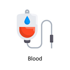 Blood vector flat Icon Design illustration. Medical Symbol on White background EPS 10 File