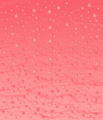pink water drops