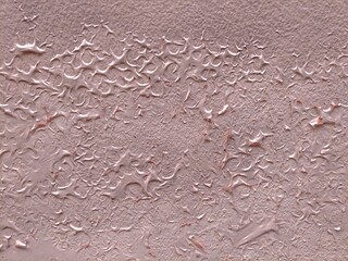 wall painted with exterior paint Aneurysm and peeling due to rain splashing for a long time