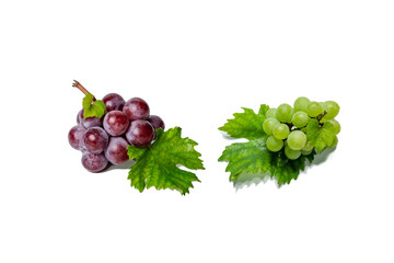red and green grapes