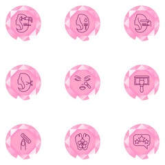 Diamond Icons Pink