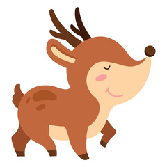 Preschool education design elements deer sketch cute cartoon sketch