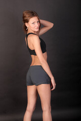 Naklejka premium portrait of a slim girl