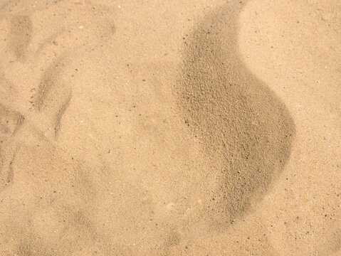 The texture of a sandy beach wave, a place for text