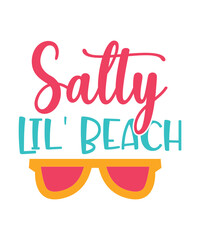 Summer SVG, Beach Svg Bundle, Summertime, Funny Beach Quotes Svg, Salty, Svg, Png, Dxf, Sassy Beach Quotes, Summer Quotes Svg Bundle, summer graphics, svg summer silhouette designs, summe