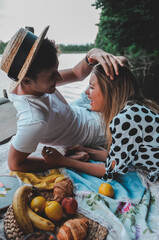A couple on a picnic