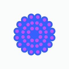 New Feather Mandala. Vintage decorative elements. Oriental pattern, vector illustration. Coloring book pages Islam, Arabic, Indian art, Peacock feather circle