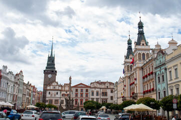 Czech Republic Pardubice june 2022: view of the old Czech town of Pardubice. old city. beautiful cityscape © natura999