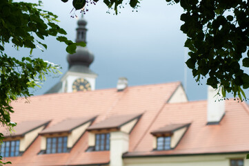 Czech Republic Pardubice june 2022: view of the old Czech town of Pardubice. old city. beautiful cityscape