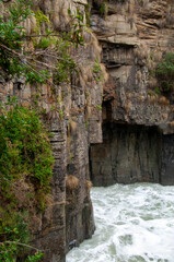 Maingon Bay Australia, view of flooded entrance of remarkable cave