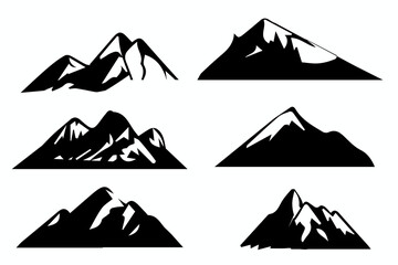 mountain silhouette vector, mountain logo