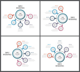 Simple Modern Circle Infographics