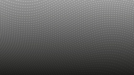 Outlined wavy lines on a dark gradient background. Abstract modern grey white outlined lines template. Vector sewing trail background.