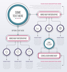Mind Map Template Infographics