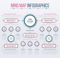 Mind Map Template Infographics