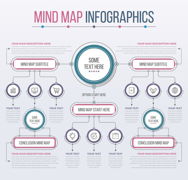 Mind Map Template Infographics