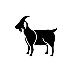 Goat Icon Vector Isolated on White Artboard 