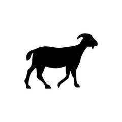 Goat Icon Vector Isolated on White Artboard 
