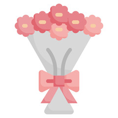 BOUQUET flat icon,linear,outline,graphic,illustration
