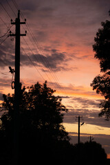 silhouette of a cross