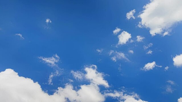 blue sky timelapse with clouds
