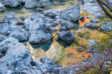 みたらい渓谷（奈良県天川村）の紅葉