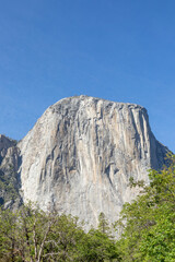 el capitan rock in Yosemite valley