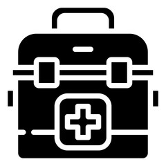 FIRST AID KIT glyph icon,linear,outline,graphic,illustration